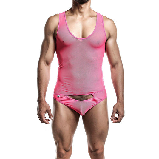 Bodysheer Transparente Rosa L/XL Sensual Mesh