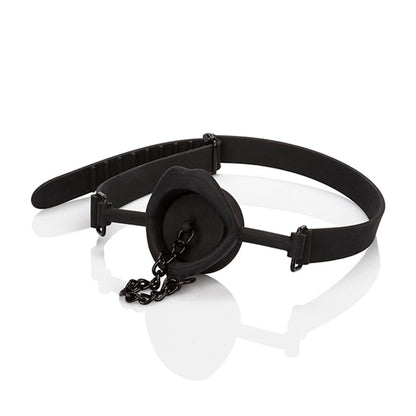 Mordaça Scandal com Plug de Silicone Preto
