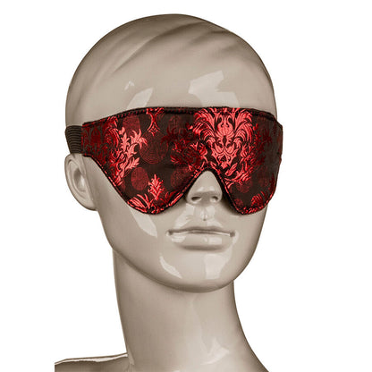 Máscara de Olhos Opaca Scandal com Detalhes em Vermelho