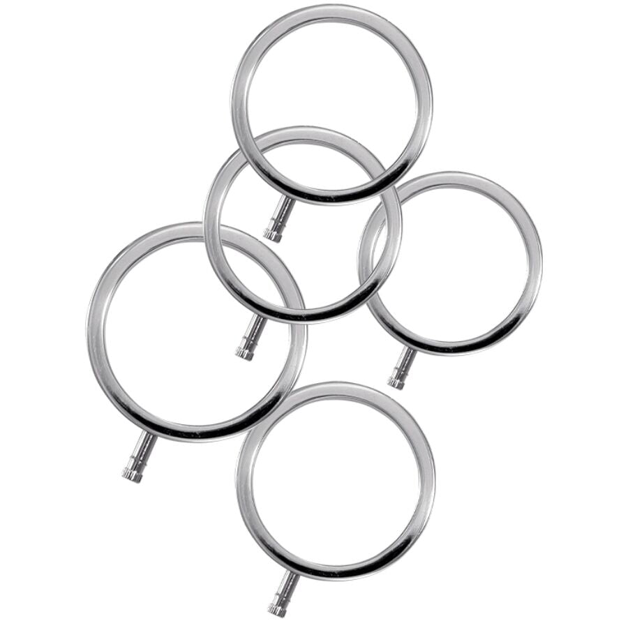Anéis Penianos de Metal ElectraRings Pacote com 5