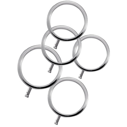 Anéis Penianos de Metal ElectraRings Pacote com 5