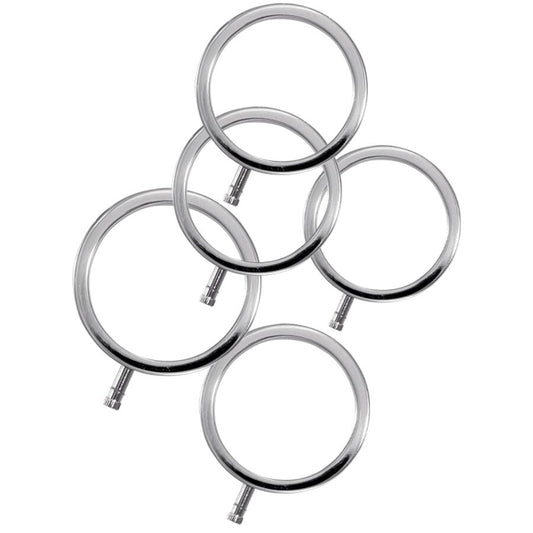 Anéis Penianos de Metal ElectraRings Pacote com 5