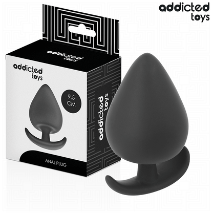 Close-up do Plug Anal XL Addicted Toys em silicone, projetado para estimulação profunda e confortável.