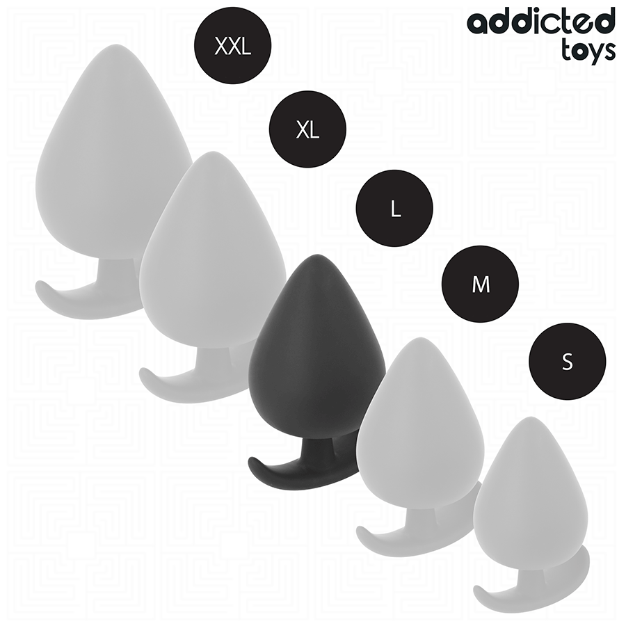 Plug Anal ADDICTED TOYS Tamanho L em silicone médico, design ergonômico.