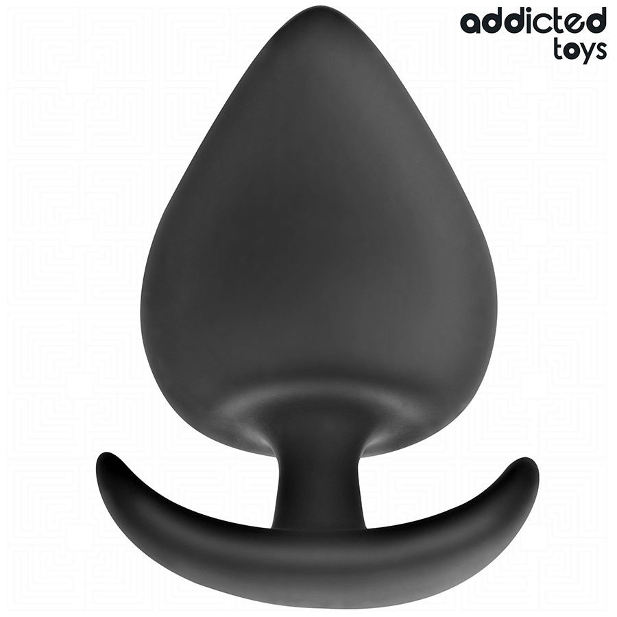 Plug Anal Addicted Toys de silicone, tamanho S (5,3 cm), ideal para estimulação anal. Confortável e seguro.