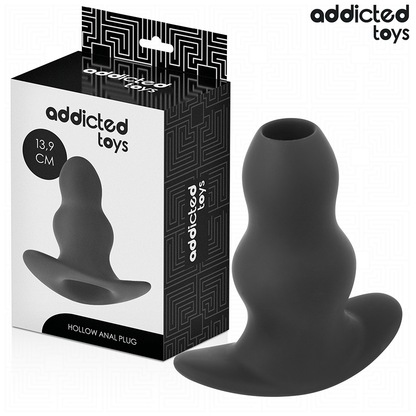 Addicted Toys Plug Anal Oco XL de silicone, com 13,9 CM, design ergonómico para estimulação anal profunda.
