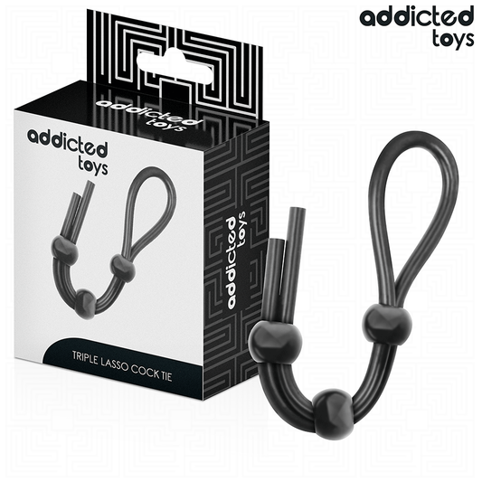 Corda Peniana de Silicone Triplo Loop da ADDICTED TOYS para estimulação e controlo.