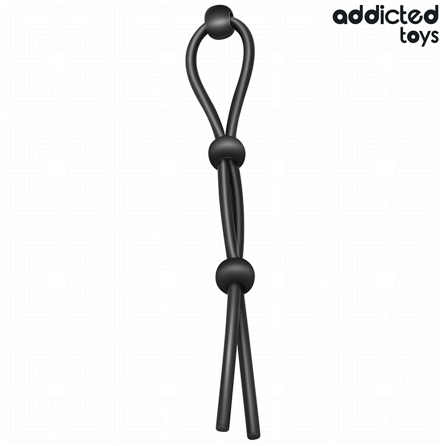 Corda Peniana de Silicone Triplo Loop da ADDICTED TOYS para estimulação e controlo.