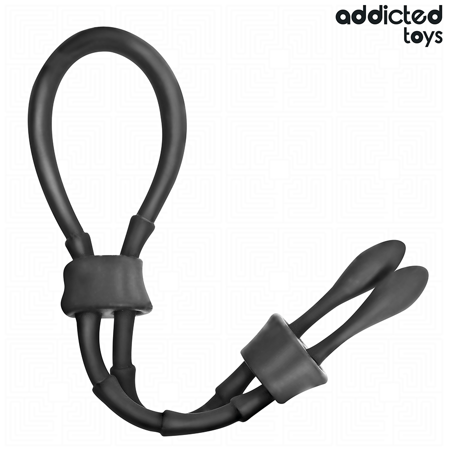 ADDICTED TOYS Corda Peniana de Silicone Ajustável, para controlo e estimulação.