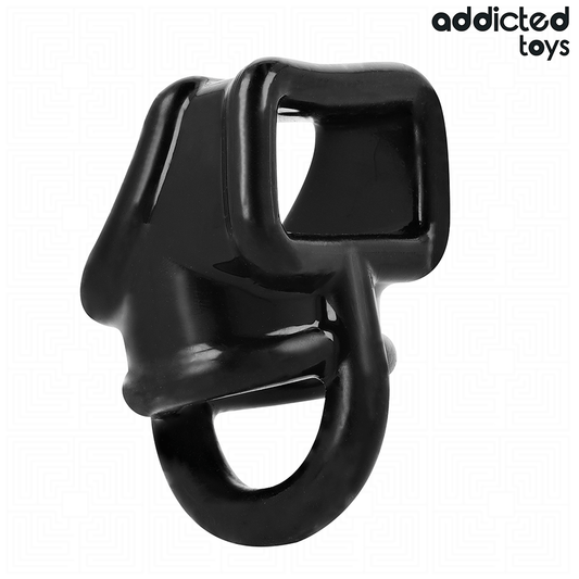 Close-up of the ADDICTED TOYS Anel Peniano de Gaiola showing its design and features.