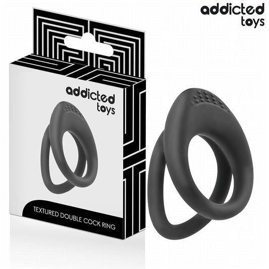 Imagem do Anel de Pênis com Dupla Textura da Addicted Toys, destacando seu design e características.