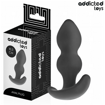 Close-up do Plug Anal Tamanho S da Addicted Toys em silicone médico.