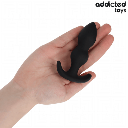Close-up do Plug Anal Tamanho S da Addicted Toys em silicone médico.
