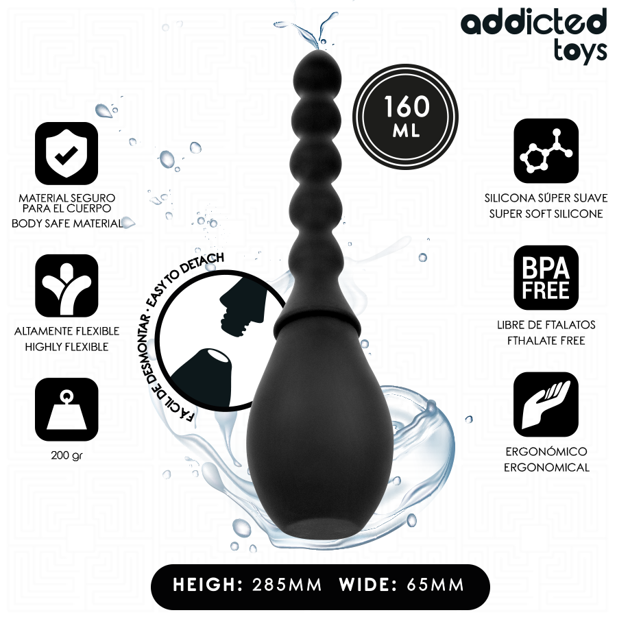 Limpador de Viagem Addicted Toys Modelo 2 para higiene de brinquedos sexuais.