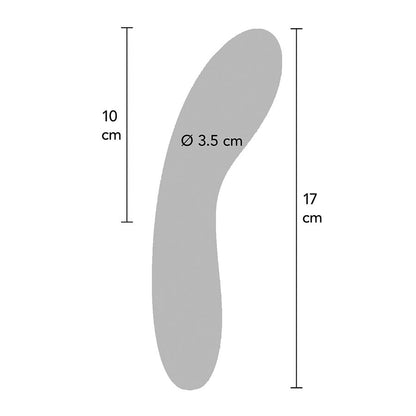Vibrador Luminate Ponto G roxo da TOYJOY com luz LED e textura de silicone.