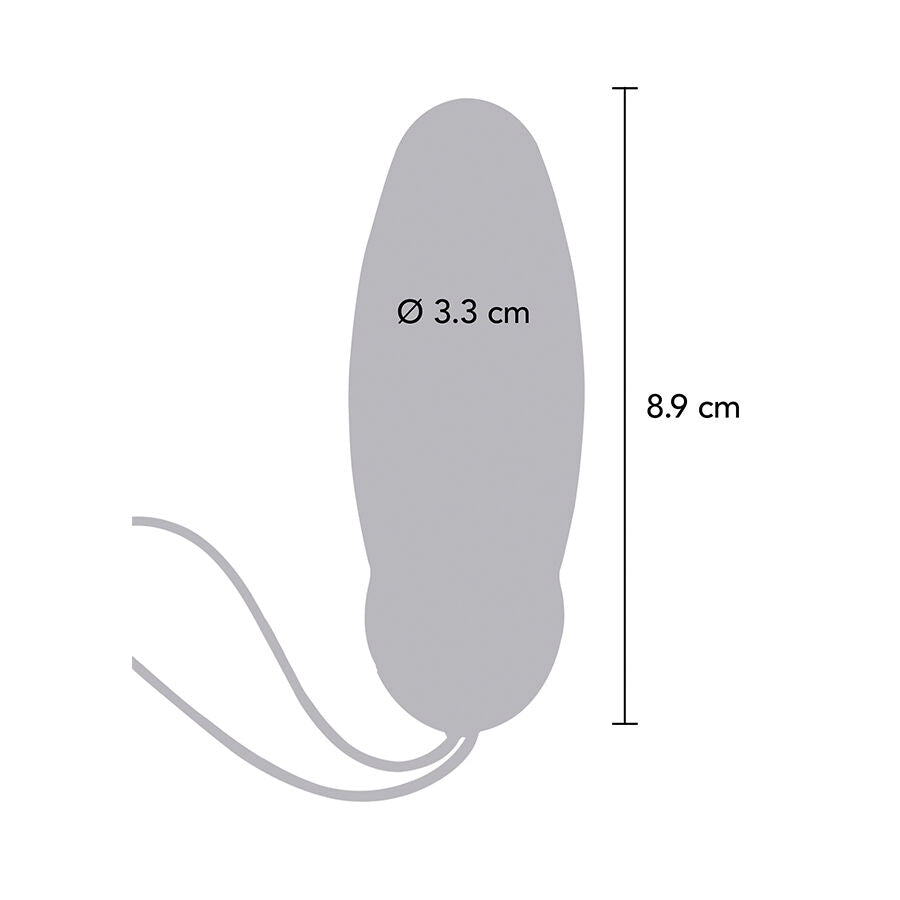 Vibrador Ovo I'm So Egg-cited da TOYJOY azul com controle remoto, mostrando o design compacto e material de silicone.