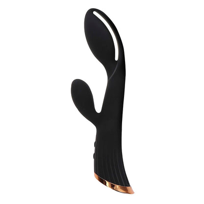Vibrador Estimulador Clitóris TOYJOY IVY Cassia preto, design elegante e recarregável.