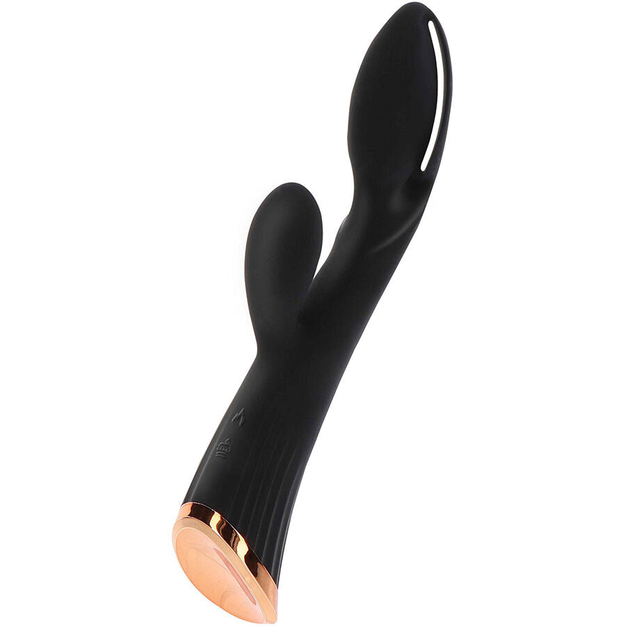 Vibrador Estimulador Clitóris TOYJOY IVY Cassia preto, design elegante e recarregável.