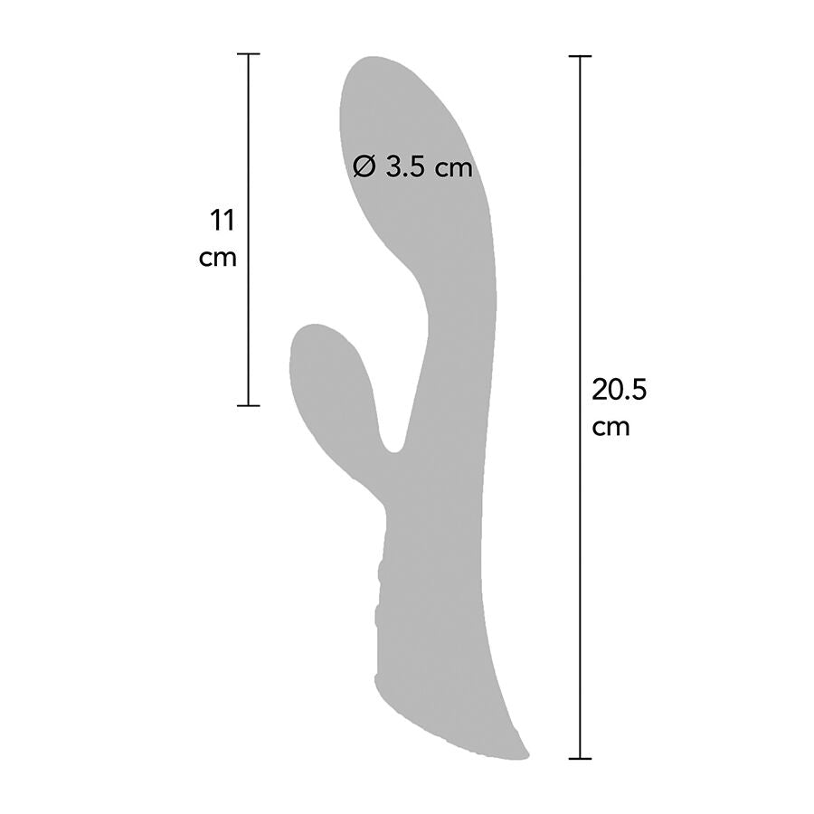 Vibrador Estimulador Clitóris TOYJOY IVY Cassia preto, design elegante e recarregável.
