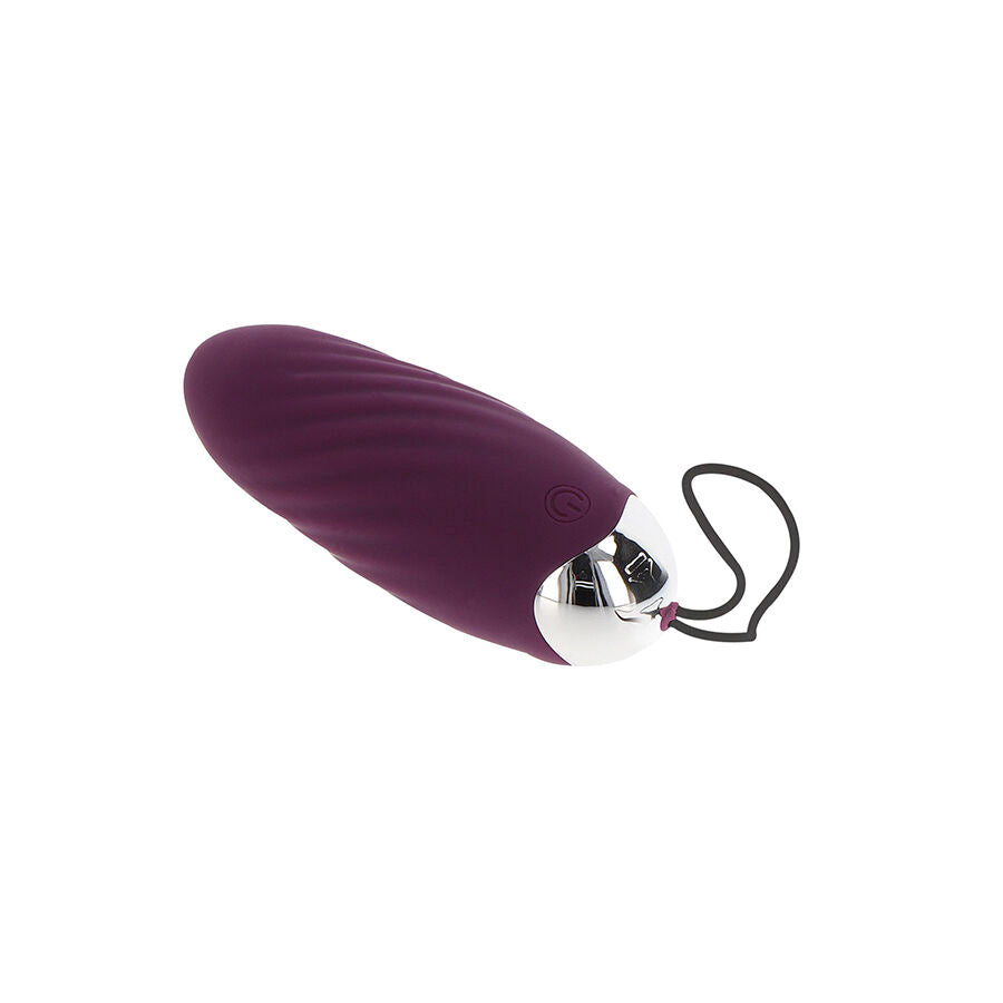Vibrador TOYJOY Knock Knock Eggstavagant Controle Remoto Roxo em silicone macio.