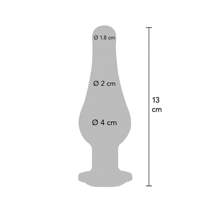 TOYJOY Plug Anal Grande Diamante Bum Bijou com joia prateada, detalhe do material de alumínio e formato ergonómico.