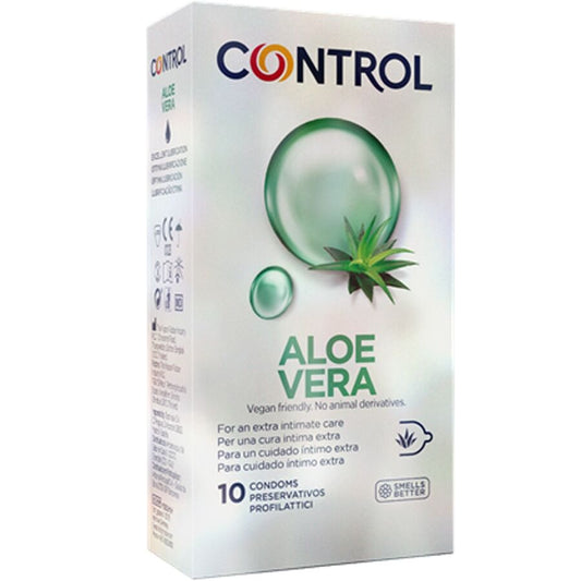 Embalagem de preservativos CONTROL com Aloé Vera 10 Unidades