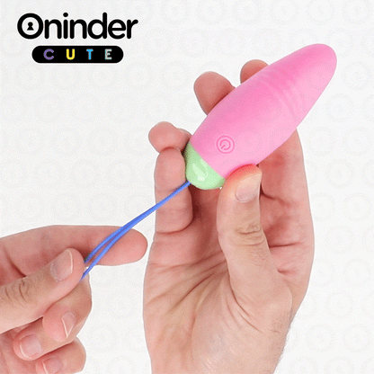 Ovo vibratório ONINDER CUTE com vibração 360 e controlo por aplicação, em silicone macio