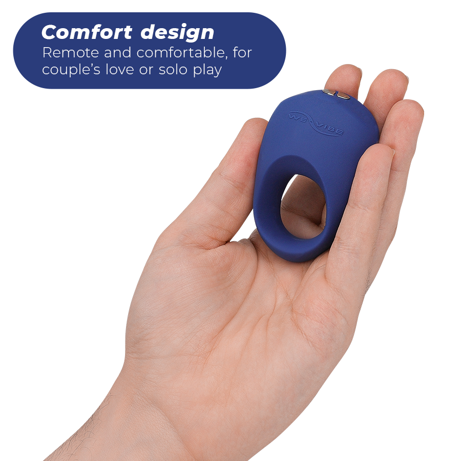 WE-VIBE Anel Vibrador Pivot para prazer compartilhado e estimulação clitoriana via app.