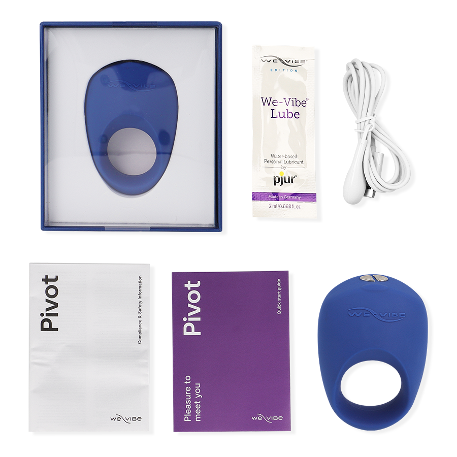 WE-VIBE Anel Vibrador Pivot para prazer compartilhado e estimulação clitoriana via app.