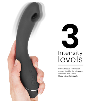 Womanizer OG G-Spot Vibrador na cor slate, destacando seu design ergonômico e a cabeça de estimulação