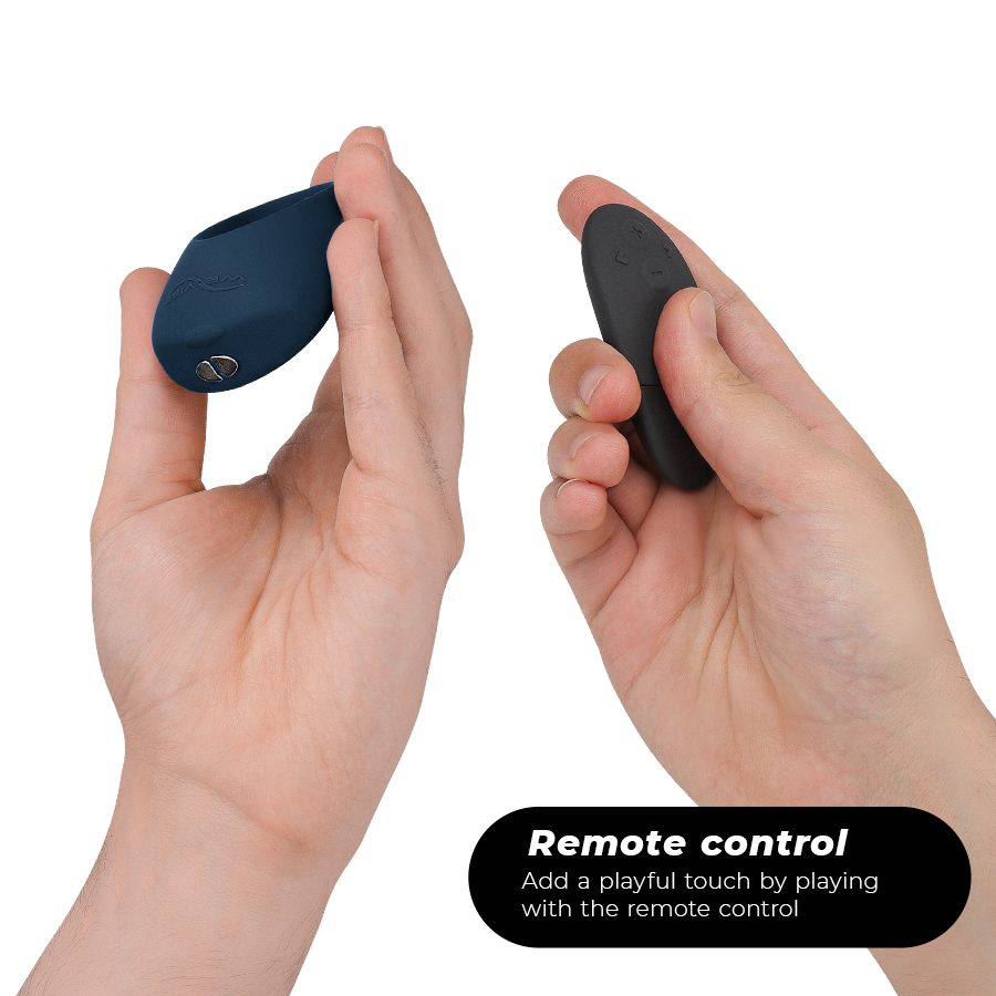 Close-up do WE-VIBE Conjunto de Prazer para Casais Nova 2 e Pivot, mostrando seus componentes de silicone e design ergonómico.