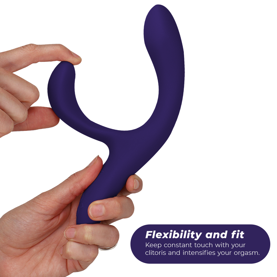 WE-VIBE Vibrador Nova 3 Coelho Azul, mostrando o design ergonómico e a ponta estimuladora.