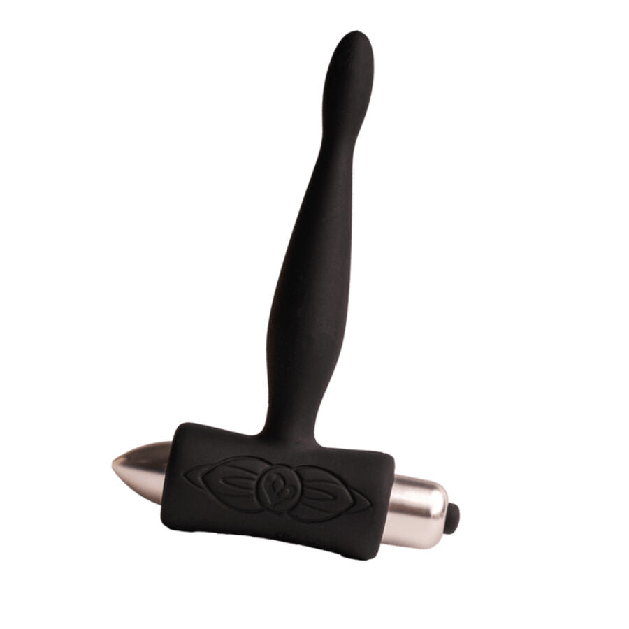 Rocks-Off Petite Sensations Teazer Plug Anal Vibrador Preto, ideal para iniciantes, com 7 modos de vibração.