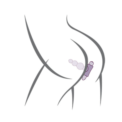 Close-up of the ROCKS-OFF Petite Sensations Bubbles Plug Anal Vibrador Preto showing its ergonomic design and textured surface with gradual spheres.