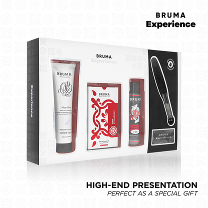 XPERIENCE - KIT TENTAÇÃO DE MORANGO DOCE COM POTENCIALIZADOR DE ORGASMO