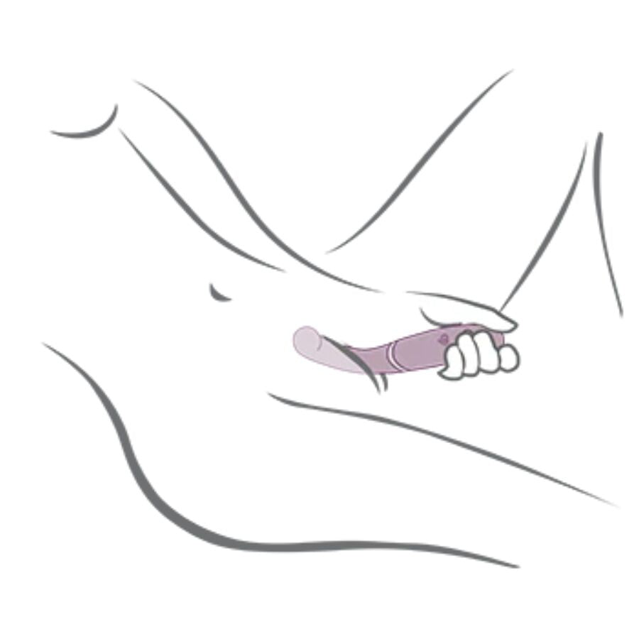 ROCKS-OFF Vibrador Duplo Gemini, estimulador de clitóris e ponto G roxo