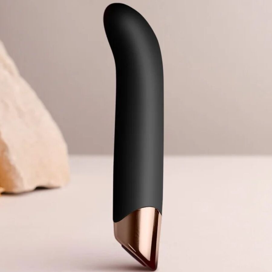 ROCKS-OFF Vibrador Ponto G Chaiamo G Recarregável Preto com design ergonómico para estimulação precisa.