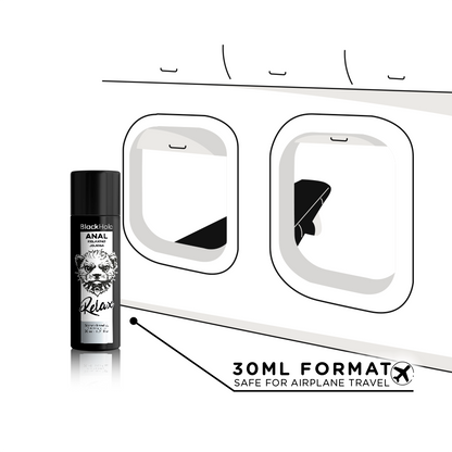 BLACK HOLE Gel Relaxante Anal com Jojoba e base de silicone 30ml para conforto íntimo