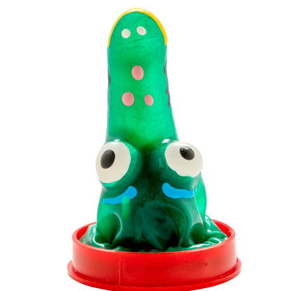 Preservativos Decorativos Pintados à Mão Modelo Crocodilo