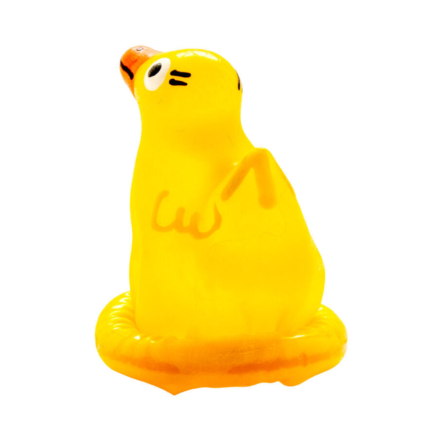 Preservativo Novedoso Pintado à Mão com Design de Pato