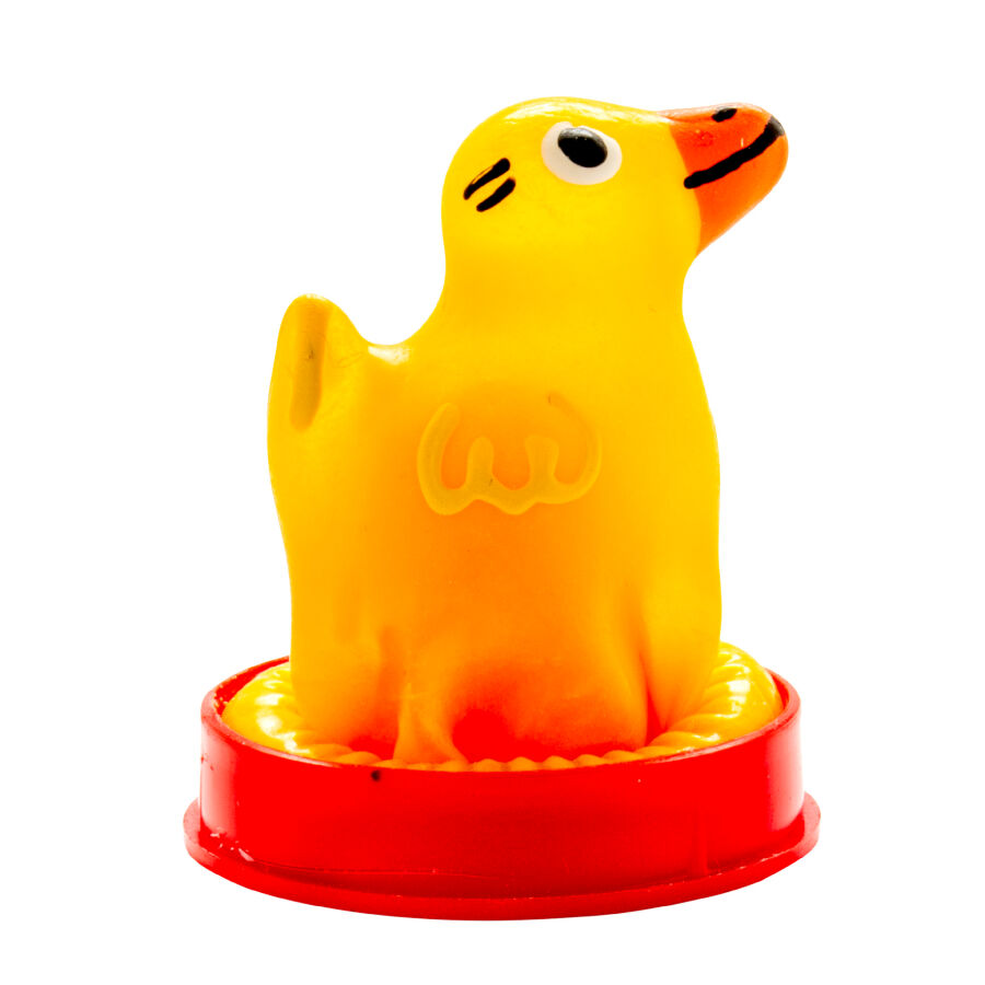 Preservativo Novedoso Pintado à Mão com Design de Pato