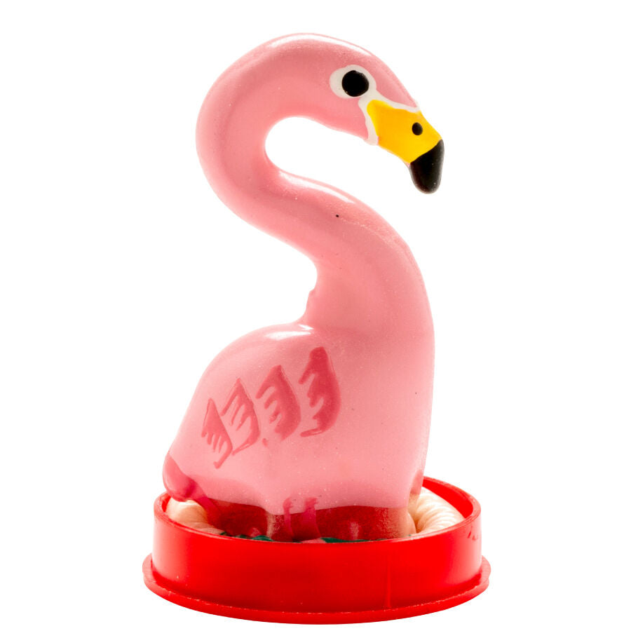 Preservativos de Arte Pintados à Mão - Flamingo Rosa