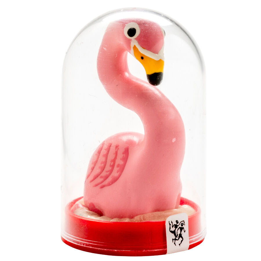 Preservativos de Arte Pintados à Mão - Flamingo Rosa