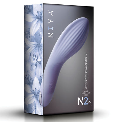 NIYA N2 Massageador Intensificador para Casais, destacando o design ergonómico e a textura suave de silicone
