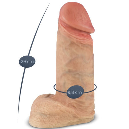 Pênis realista de silicone SILEXD Xtreme Premium 28 CM com detalhes autênticos.