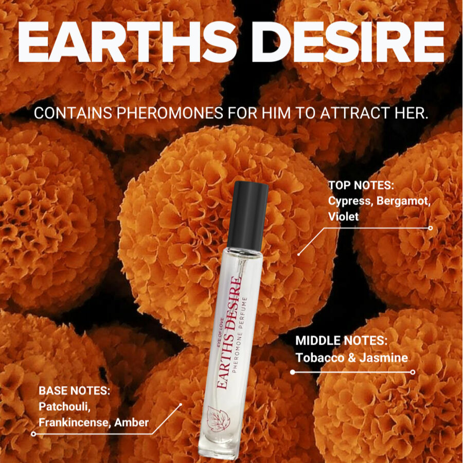 Colónia com Feromónios Bloom Male Sativa Parfum Earths Desire 10 ml