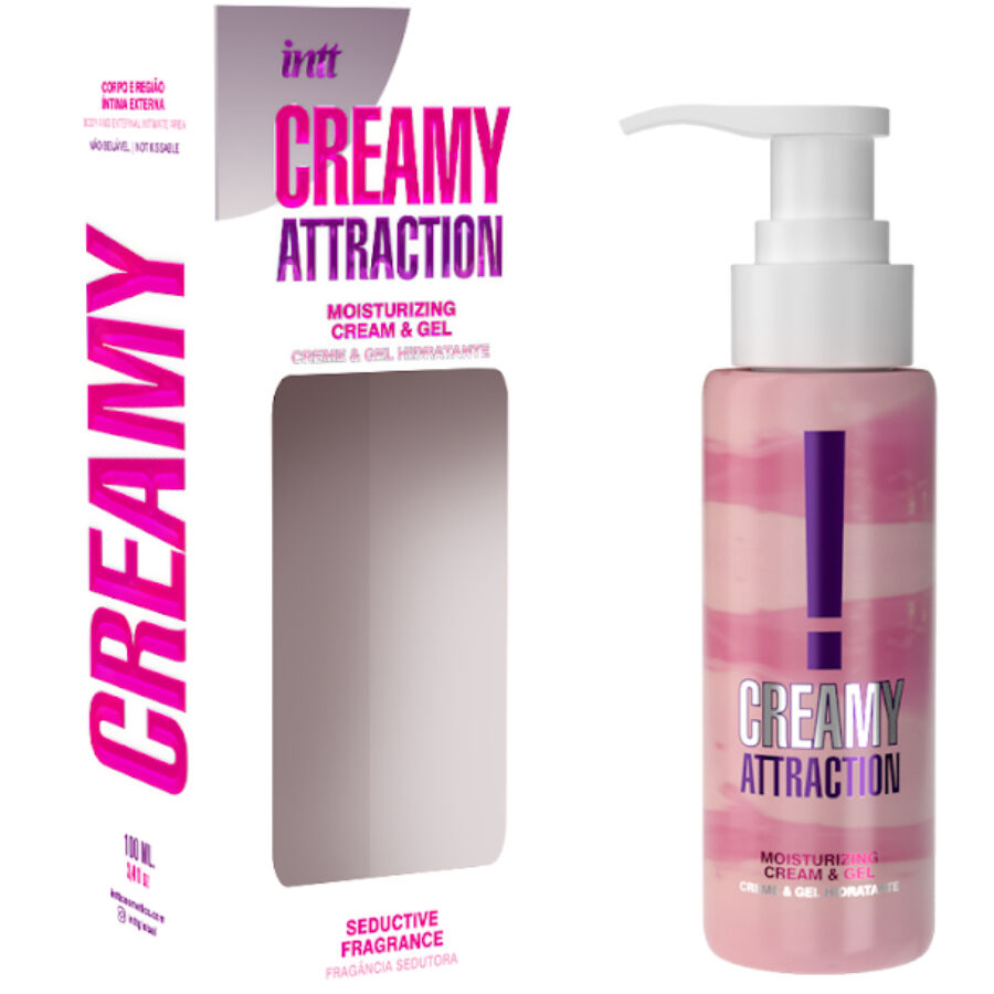 Frasco de INTT RELEASES Creme e Gel Corporal com Fragrância Afrodisíaca 100 ML