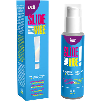 INTT RELEASES Lubrificante Vibratório Blackberry Beijável 35 ML para prazer oral e estimulação.