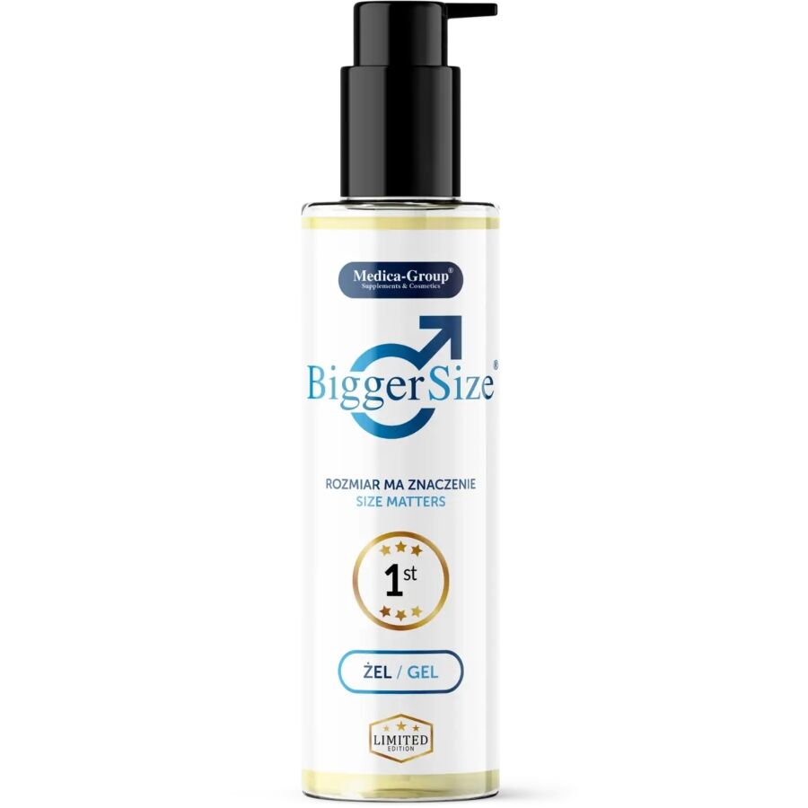 MEDICA GROUP BiggerSize Gel para aumento peniano e intensificação de sensações, 150 ML