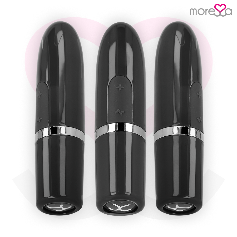 MORESSA Ivy Vibrador Estimulador de Viagem Preto Discreto com design elegante e compacto.